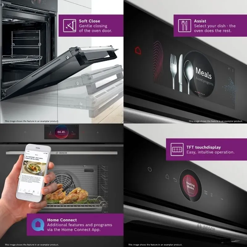 Bosch 60cm Home Connect Built-In Oven HBG7563B1 | Tafelberg Furnishers