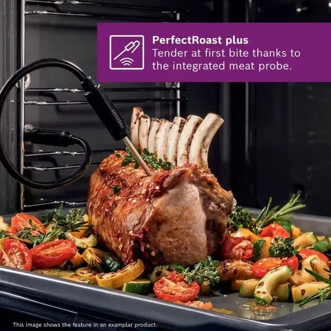 Bosch 60cm Series 8 Oven HBG7764B1 4D PerfectRoast plus