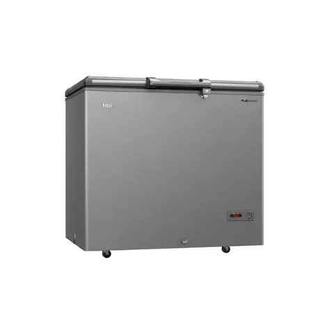 Haier 301L Grey Chest Freezer HCF-368KGZA Angle View