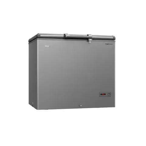 Haier 301L Grey Chest Freezer HCF-368KGZA Angle View