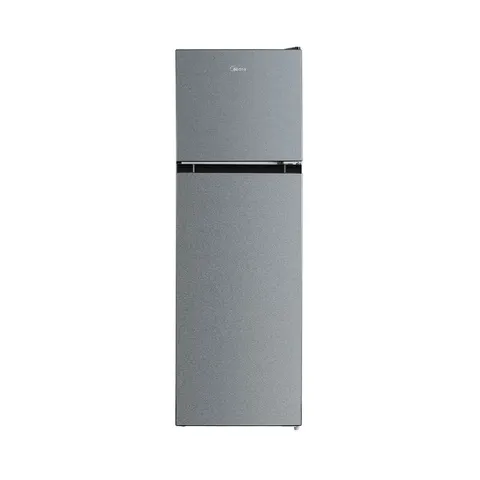 Midea 173L Silver Top Freezer Fridge HD-216FN-SILVER Front