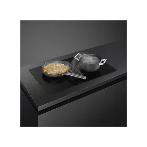 Smeg 83cm Classica Induction Hob With Downdraft Extractor HOBD382MB2 Cooking