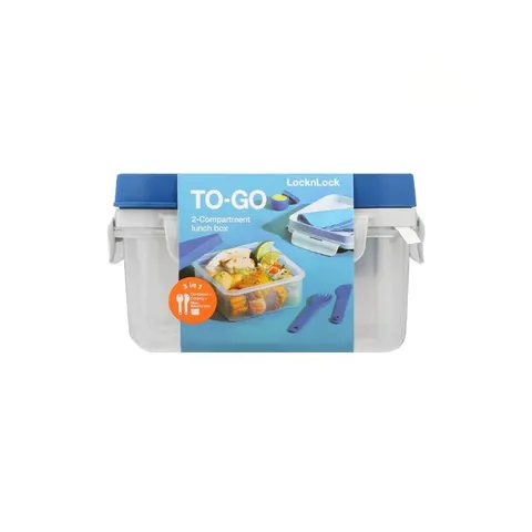 LocknLock 1.2L To Go 3-in-1 Lunch Box HPL979LB Front