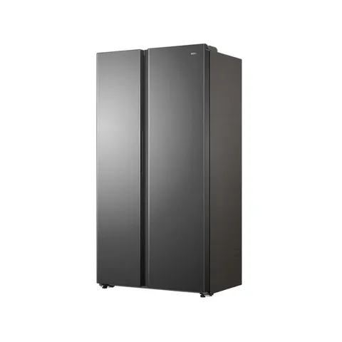 Haier 514L Shiny Black Side By Side Fridge HRF-668VNFMBLZA Angle
