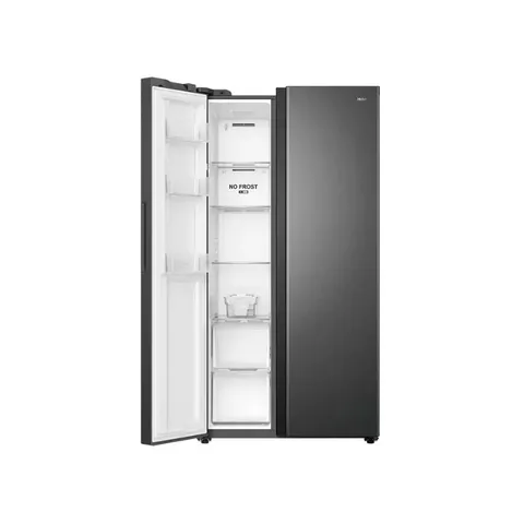 Haier 514L Shiny Black Side By Side Fridge HRF-668VNFMBLZA Freezer