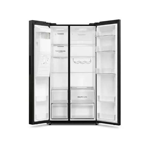 Haier 573L Black Mirror Side By Side Fridge HRF-768VNWIGBLZA Interior