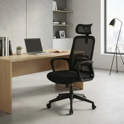 Hii Selborne High Back Office Chair HT415/1-BLK Display