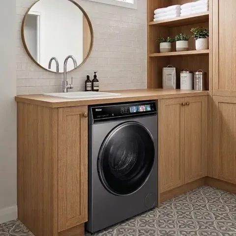 Haier 9kg Front Loader Washing Machine HW90-B14367S8U1ZA Display