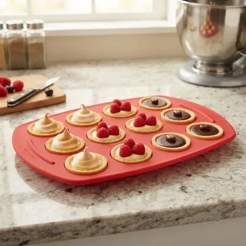 Tefal Proflex Silicone 12-Cup Tartlets Pan J4091454 Display