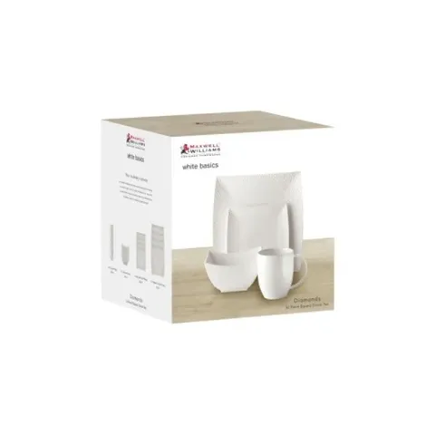 Maxwell & Williams White Basics 16-piece Dinner Set + packaging