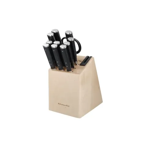 KitchenAid 11 Piece Knife Block Set KAG12STSNBXOBQ Block