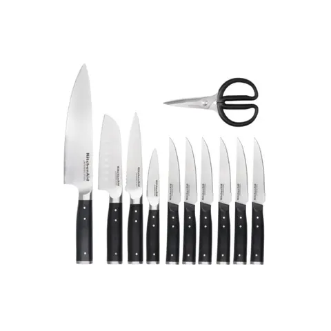 KitchenAid 11 Piece Knife Block Set KAG12STSNBXOBQ Knife Set