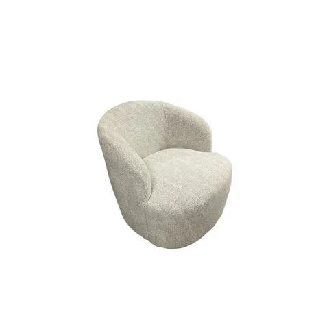 Kenzo 2-tone Light Grey Swivel Tub Chair