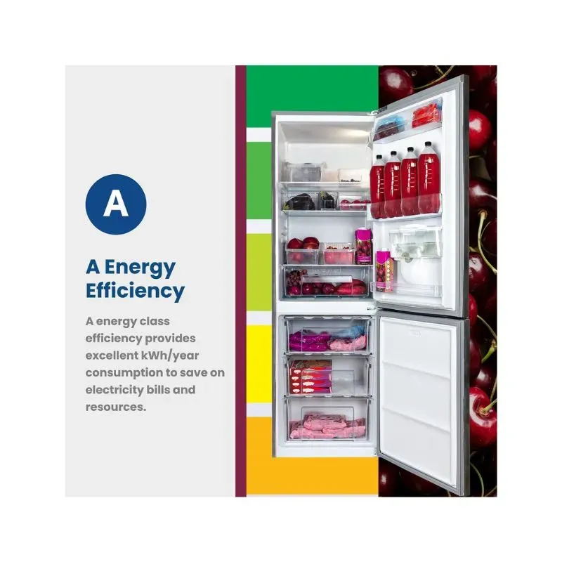 KIC 276L Dark Grey Bottom Freezer KBF631/2GR | Tafelberg Furnishers