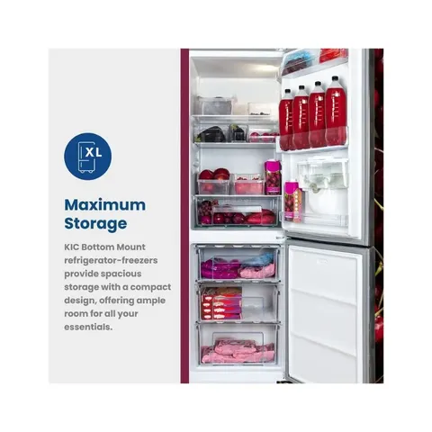 KIC 276L Bottom Freezer KBF6312GR Storage