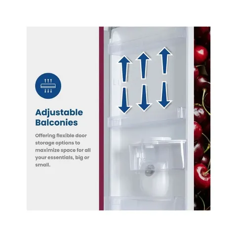 KIC 276L Bottom Freezer KBF6312GR Adjustable Shelves