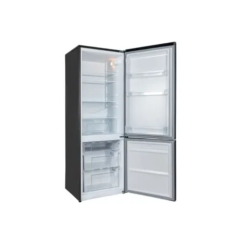 KIC 314L Dark Grey Bottom Freezer KBF635-2GR Side Open