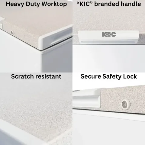 KIC White Chest Freezer specs