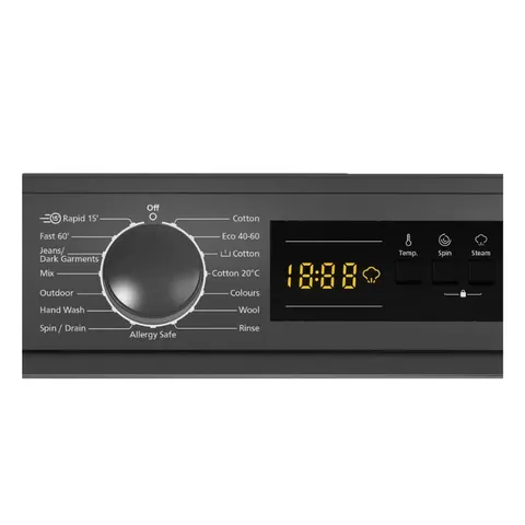 KIC 8kg Front Loader Washing Machine KFL812GR Front Loader Programs