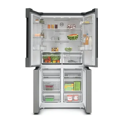 Bosch 528L French Door Fridge KFN96VPEA open