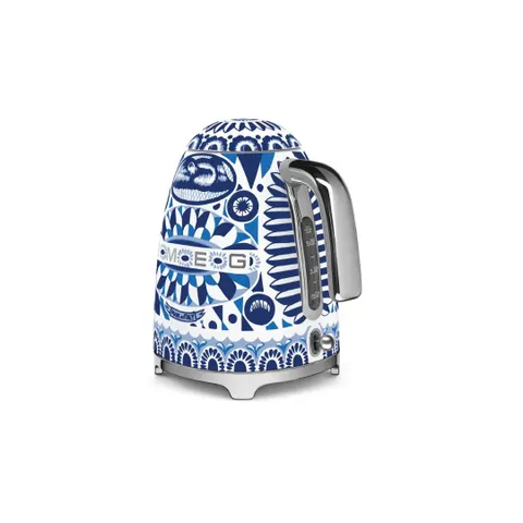 Smeg Dolce & Gabana Mediterraneo Blue Kettle KLF03DGBEU Back