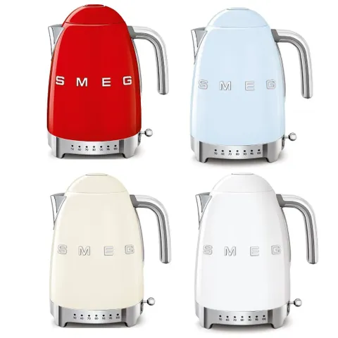 Smeg 1.7L Variable Temperature Kettle KLF04 Colours