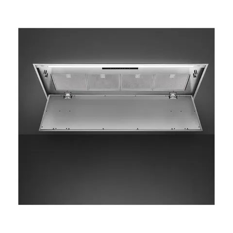 Smeg 120cm Black Ceiling Extractor KLT12L4X Open