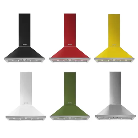 Smeg 90cm Portofino Wall Cooker Hood KPF9 Colour Options