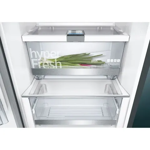 Siemens 346L Black Stainless Steel Upright Fridge KS36VAXEP Hyper Fresh
