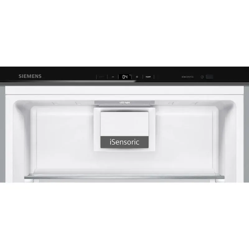 Siemens 346L Black Stainless Steel Upright Fridge KS36VAXEP