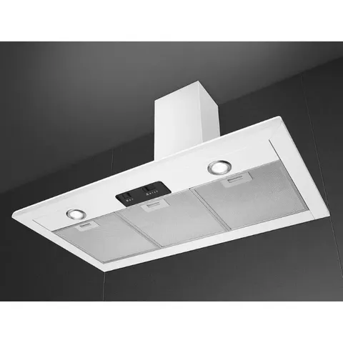 Smeg 90cm White Chimney Extractor KSED95WH