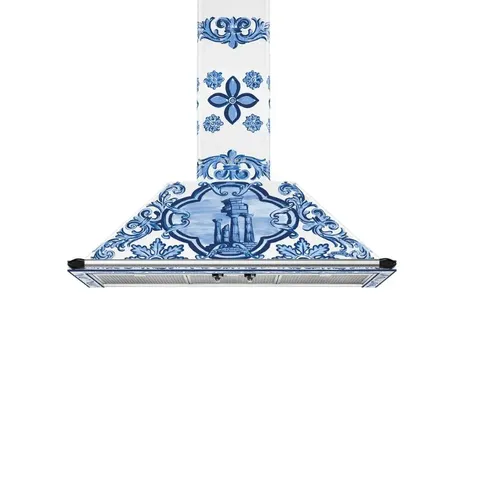 Smeg 90cm D&G Blu Mediterraneo Extractor KT90DGME