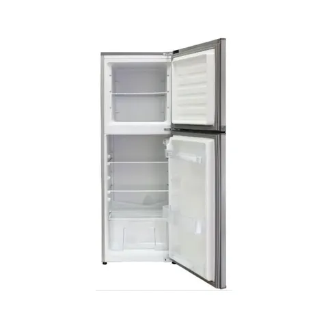KIC 170L Metallic Top Freezer Fridge KTF518/2ME Open