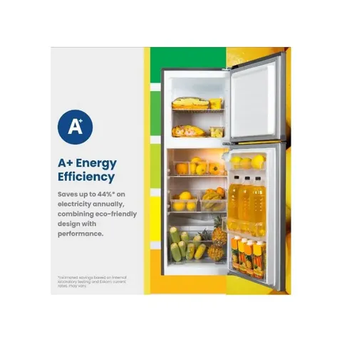 KIC 170L Metallic Top Freezer Fridge KTF518/2ME Energy