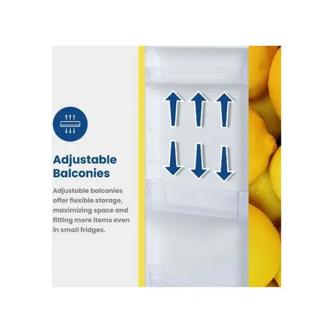 KIC 170L Metallic Top Freezer Fridge KTF518/2ME Balconies