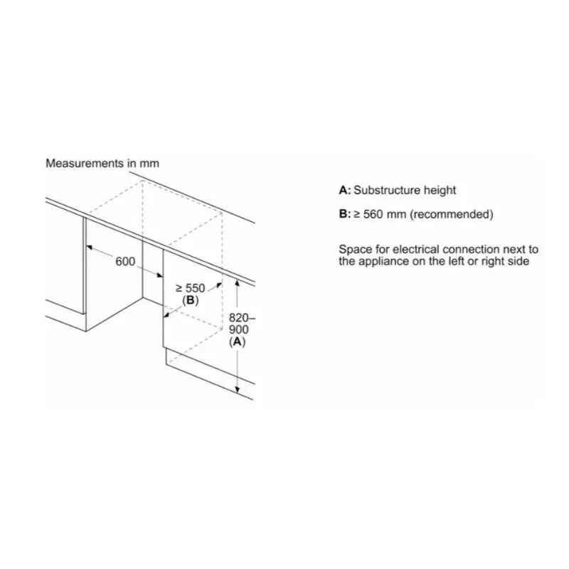 Siemens 134L Built-in Bar Fridge KU21RVFE0 | Tafelberg Furnishers