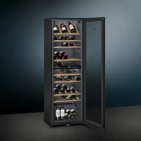 Siemens 60cm Dual Zone Wine Cooler KW36KATGA lifestyle