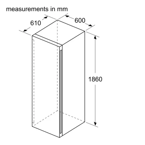 Bosch Dual Zone Series 6 Wine Cooler KWK36ABGA control installation