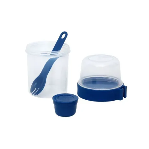 LocknLock 560ml To Go 2-in-1 Cereal Container LLS222LB Containers