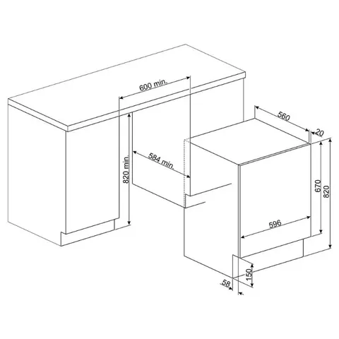 Smeg 7kg4kg Washer Dryer LSTA147SSA Installation