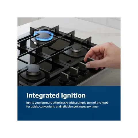 Beko 90cm Black On Glass Hob MACM90BG Ignition