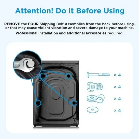 Midea 12kg Front Loader Washing Machine MF200W120WB-T Info