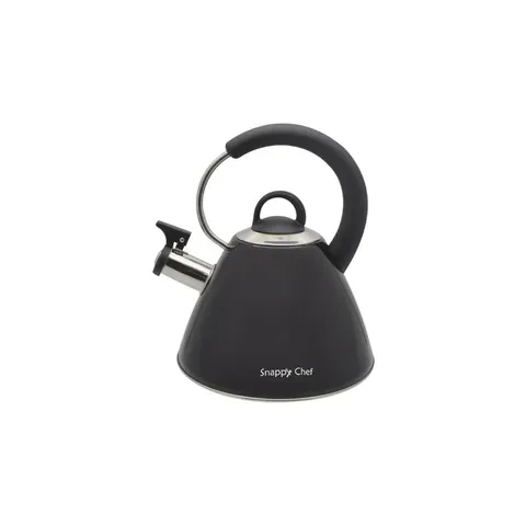 Snappy Chef 1.8L Black Whistling Kettle NEW-KESI002-BL Kettle