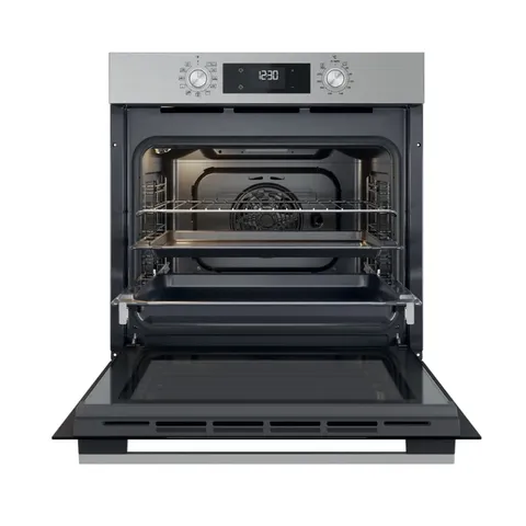 Whirlpool 60cm Stainless Steel Built-In Oven open