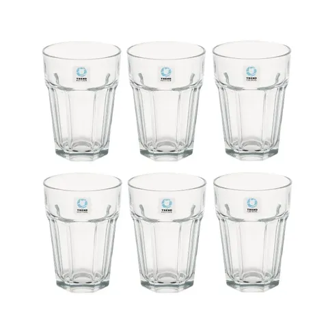 Legend Trend Alva 408ML 6 Pack Glass Tumblers ONL-DJ73517 6 Pack