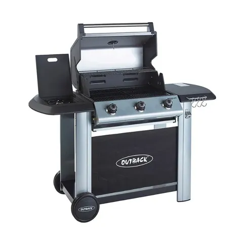 Outback Braai Magnum 3 Burner Hybrid Braai Open