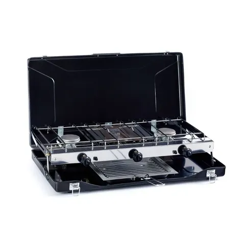 Outback Braai 2 Burner Camping Stove & Toaster