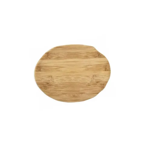 Home4U Small Wooden Oval Melamine Platter OWLPS2032 Platter