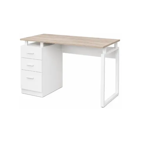 Hii Linden 1.2m White Oak Desk OZ3818WHT/OAK Desk