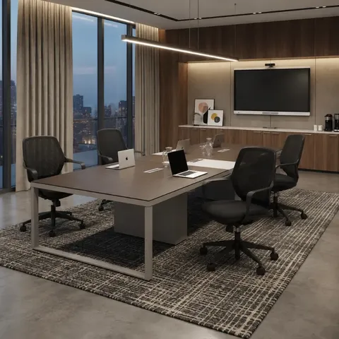 Hii Linden Boardroom Table OZ4427/32WNGRY Display